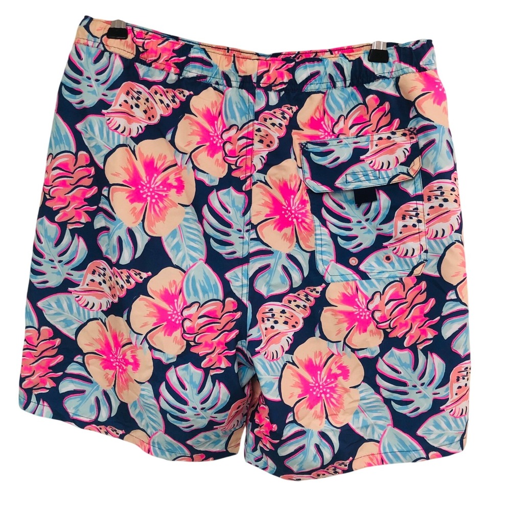 Vineyard Vines Swim Trunks Surf Beach Tropical Seashell Coastal Mens M 32 x 7 - Picture 2 of 11